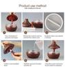 300ml USB Aroma Diffuser and Humidifier with Wood Grain Design and Silent Operation