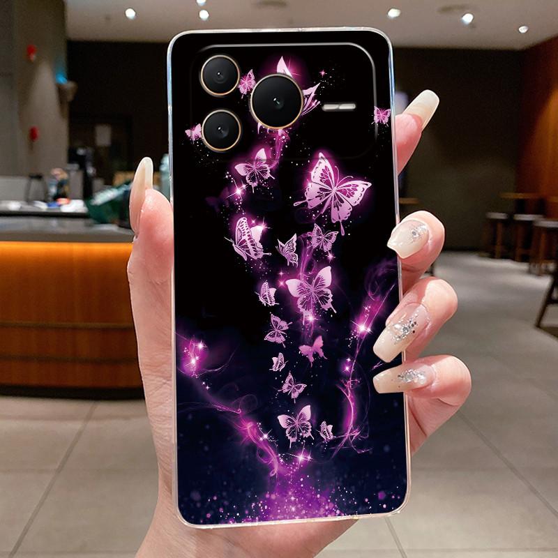 For Honor Power 2 Case Clear Cover Luxury Fashion Butterfly Flower Soft TPU Silicone Casing for Honor Power2 SER-AN00 Phone Case