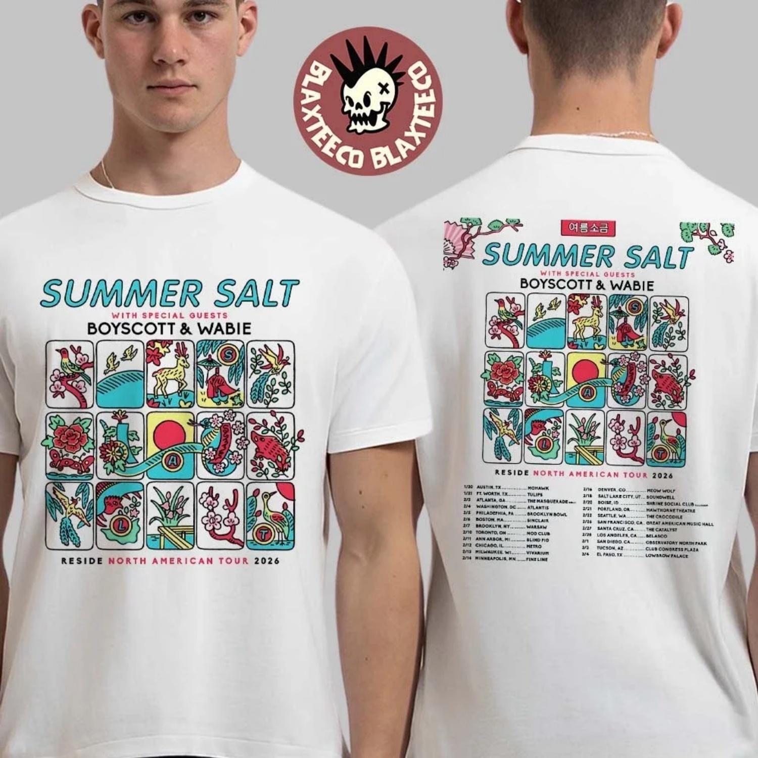 

Summer Salt Residence North American Tour 2026 Schedule Dates - Double-sided Comfortable Breathable Retro T-Shirt S