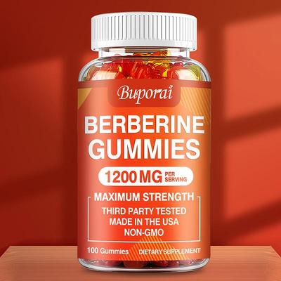 Berberine Gummies, 1200mg, with Ceylon Cinnamon and Magnesium Citrate, Immune Support, for Adults
