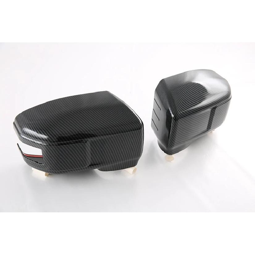 For SsangYong Torres (J100) Carbon Fiber Style Door Side Mirror Cover Trim Rear View Cap Overlay Molding Garnish