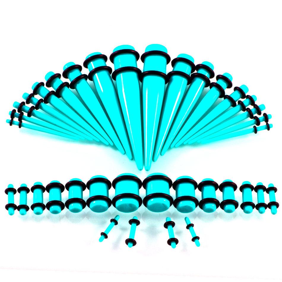 36-Piece Acrylic Pointed Cone Piercing Jewelry Set (1.6mm-10mm)