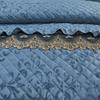 Quilted Velvet Duvet Cover Set Double Bed 220x240 King Size Embroidery Lace Luxury Quilt Cover Solid 2 Pillowcases Soft