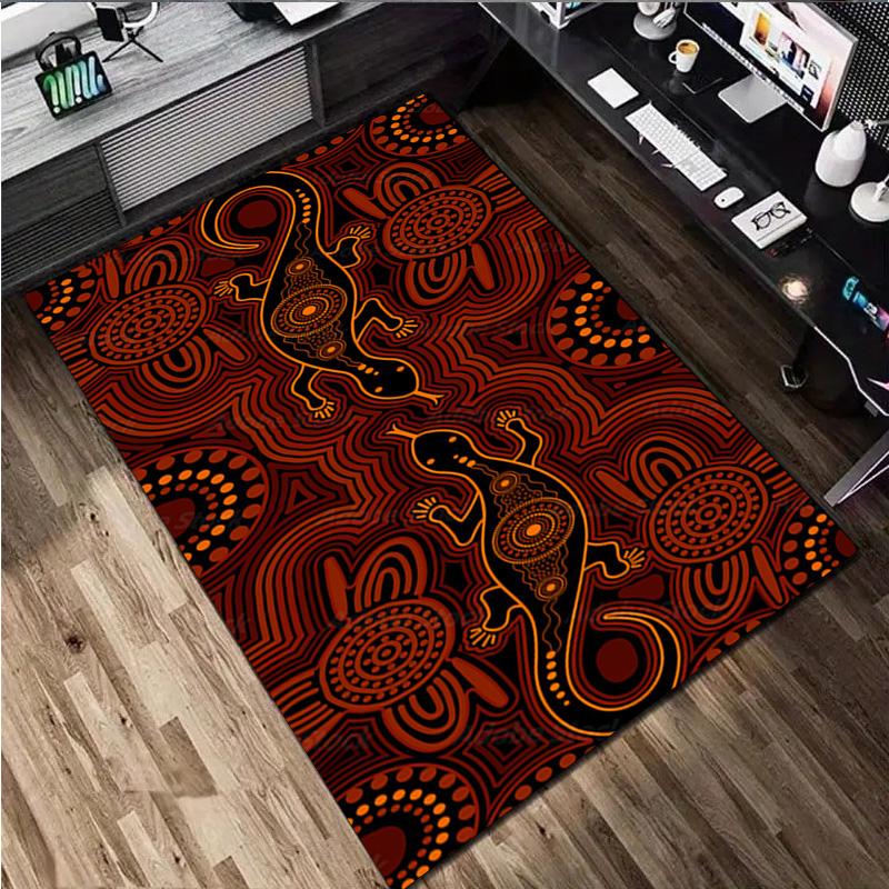 Aboriginal Rug - Home carpet Office Decorative Carpet For Living Room Bedroom Door Mat Floor Rug Computer Chair Area Rug