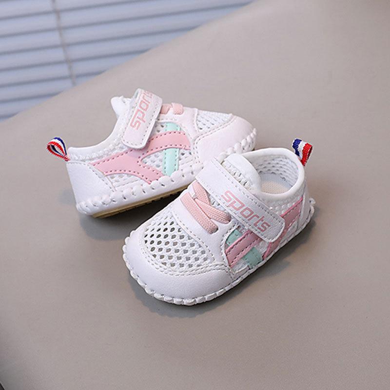 Baby Kleinkind Leinenschuhe mit Klettverschluss für Sommerausflüge und zum Spielen