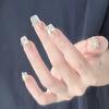 Ultra-Flashy Handmade Removable Nail Tips with High-End Diamond Manicure Chains