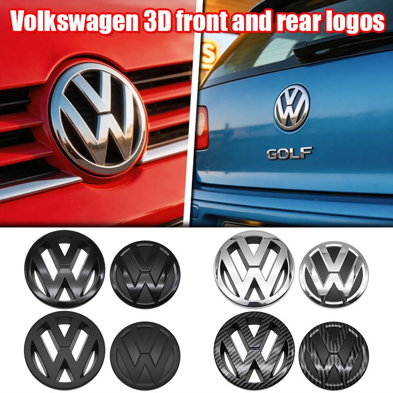 1/2Pcs Original Car Replace Front Grill Badge Trunk Lid Tailgate Emblem Logo Decor Accessory For VW GOLF 5 3D Premium Pro Plus ze6
