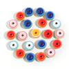 50pcs 6/8/10/12mm Resin Beads Rainbow Stripe Flat Round Loose Spacer Beads For Jewelry Making DIY Necklace Bracelets Accessories
