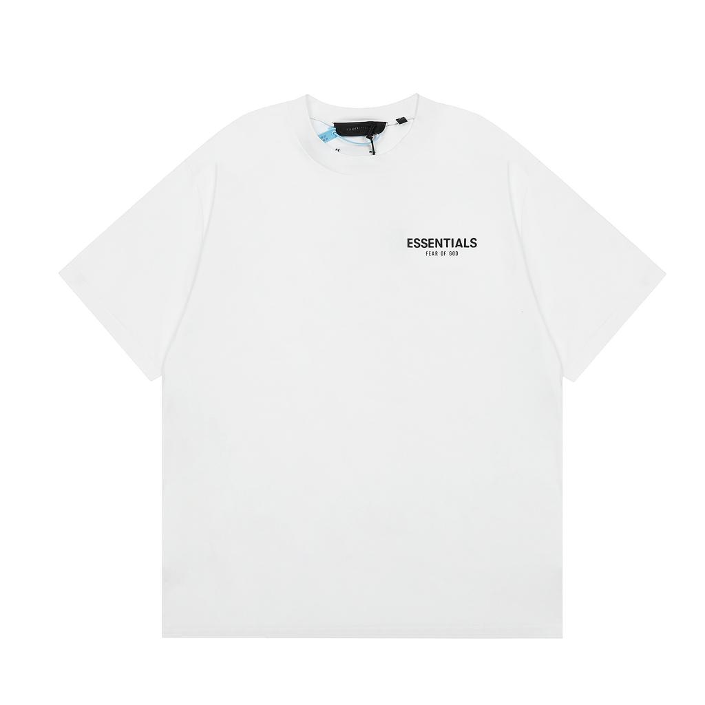 Fear of God T-shirt Oversize Essentials Stampa Lettere sul Retro Uomo Donna Cotone Puro Casual Manica Corta 3 Colori