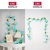 2.2m Flower Garland Artificial Flower String With Leaves Silk Sakura Cherry Ivy Vine Blossom For Wedding Home Garden Arch Decor