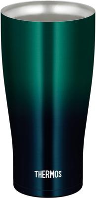 Thermos Vacuum Insulated Green Dishwasher Thermos Flask Keeps Drinks Hot or Tumbler, 600ml, Gradient, Safe, Design, Cold, JDE-602LTD GR-G