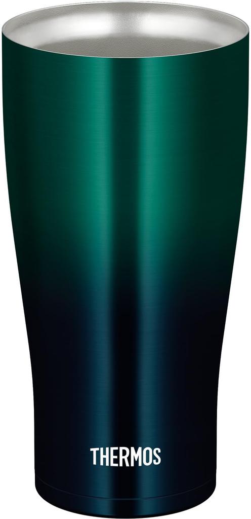 Thermos Vacuum Insulated Tumbler 600ml Green Gradient Dishwasher Safe Thermos Flask Construction Keeps Drinks Hot and Cold JDE-602LTD GR-G