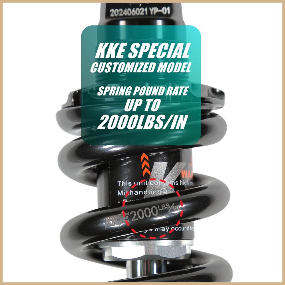 KKE 135mm 2000LBS/IN Adjustable Hydraulic Suspension for Teverun Fighter Mini & Mini PRO Electric Scooter Shock Absorber Spring