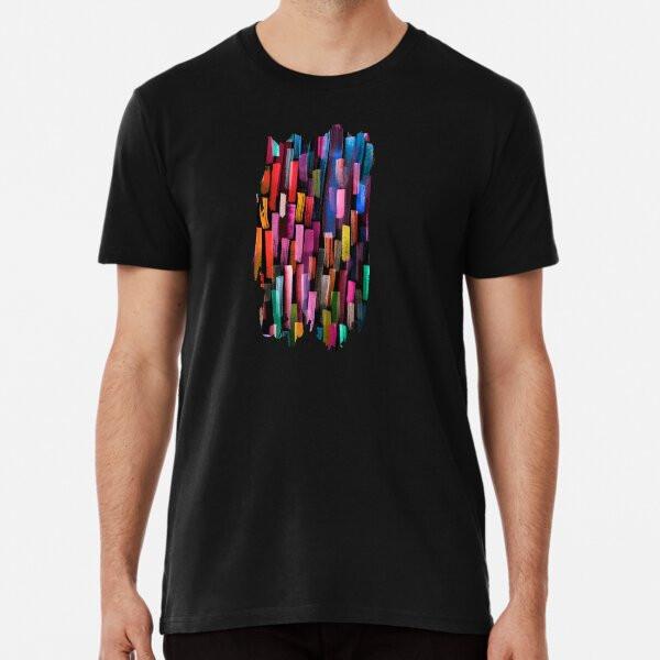 

Multicolored watercolor stripes pattern S to 5XL Made in the AU/USA T-Shirt L