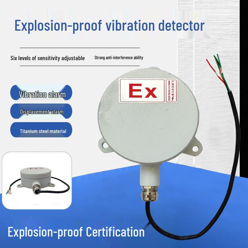 Explosion-Proof Vibration and Displacement Intrusion Alarm System with Dual Detection No