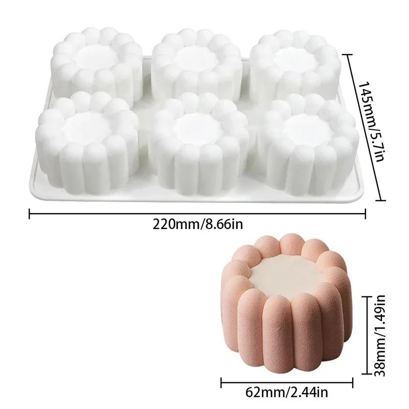 Valentinstag Nut Liebe Form Mousse Form Blume Stern Runde Quadrat Kuchen Backen Silikon Formen Jelly Pudding Backen Werkzeuge