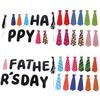 Colorful Father's Day Letter Banner Festival Father's Day Ornament Tie Hanging Banner  Party Favors