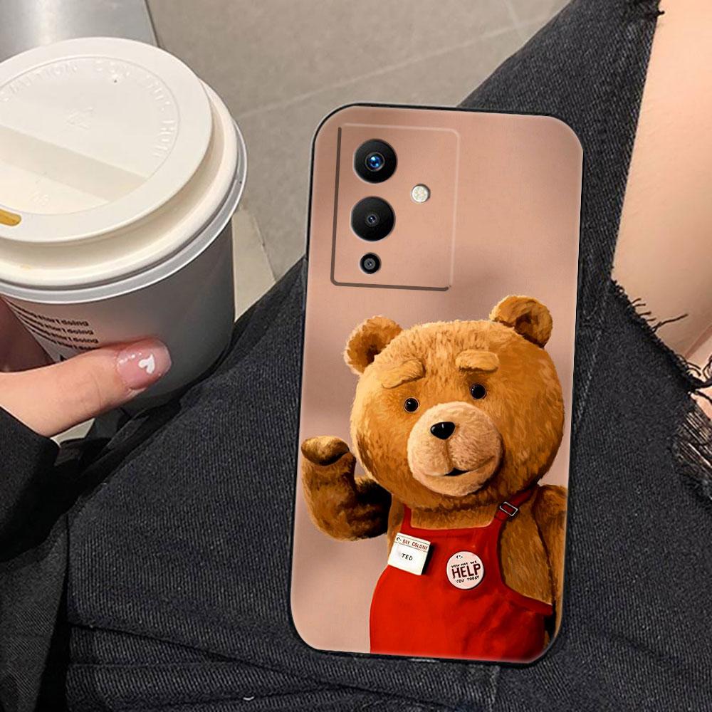 Naughty Cute Bear Cover Phone Case For Infinix NOTE 10 11 11S 12 GT 20 30 40 50 TECNO POVA NEO 2 4 5 6 7 Pro TPU Case Shell Capa