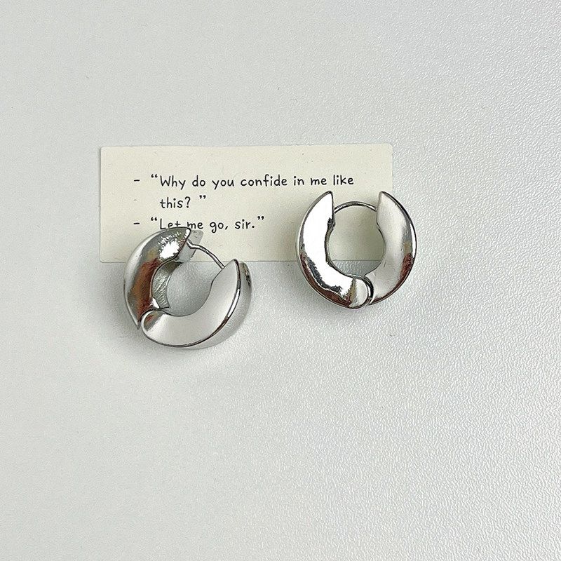 

INS Fashion Minimalist Wide Metal Fashionable Geometry Silver