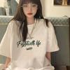 Cotton Short-sleeved T-shirt Women's Loose Original Style New Letter Printing Student T-shirt Ins Women's Fashion