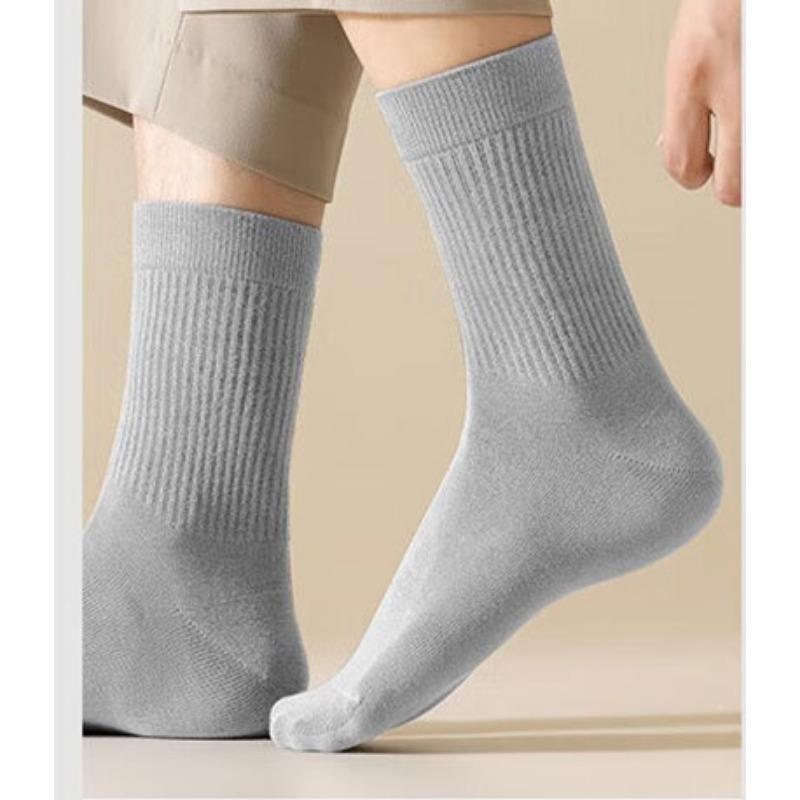5 Paar Herren Baumwolle 7A Antiseptisch Deodorant Mode Anti Pilling Lange Stapelsocken