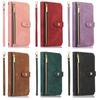 Crossbody Leather Zipper Cards Solt Wallet Case For Samsung Galaxy A54 A14 A34 A23 A12 A53 A52 S23 Ultra S22 S21 FE Pocket Cover