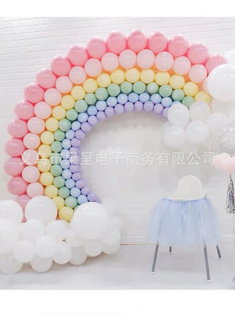Macaron Balloon Rainbow Arch, Opening Baby Birthday Decoration Balloon Wedding Balloon Scene Arrangement