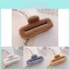 Luxurious Soft Plush Square Hair Claw Clip For Women In Elegant Colors 13cm Size