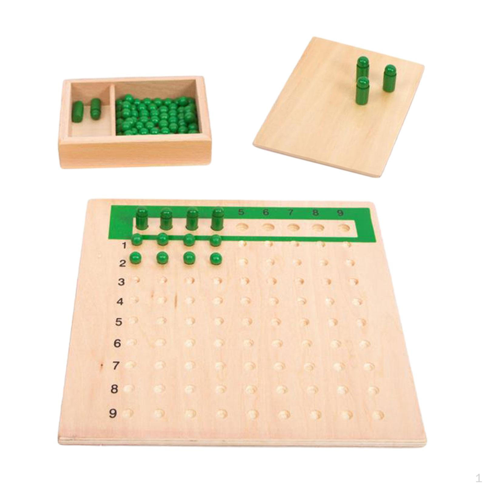 

Деревянные математические манипуляторы для домашнего обучения в упаковке из бисера для девочек, мальчиков, детей, детей, умножение division