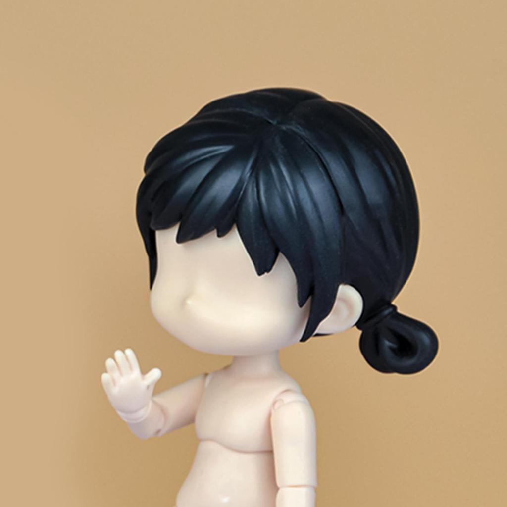 YMY Ob11 Obitsu Jointed Doll Head Toy 112 BJD Head Accessories Glass Eyes and Full Head Makeup for Halloween Boys and Girls