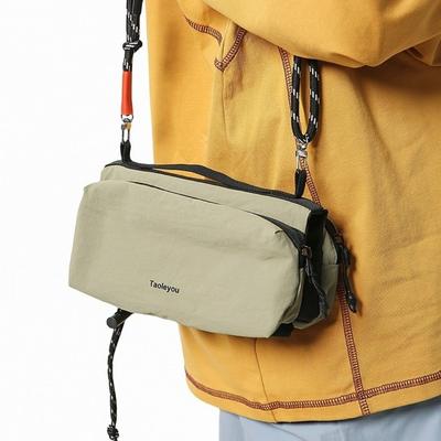 Borsa Monospalla Stile Coreano Multistrato Porta Borraccia Borsa a Tracolla in Tessuto Oxford Donna