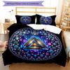 Symbolic Window Pattern Bedding,Quilt Set Quilt Cover Pillowcase Home Birthday Gift (1 * duvet cover + 2 * pillowcase, without core)