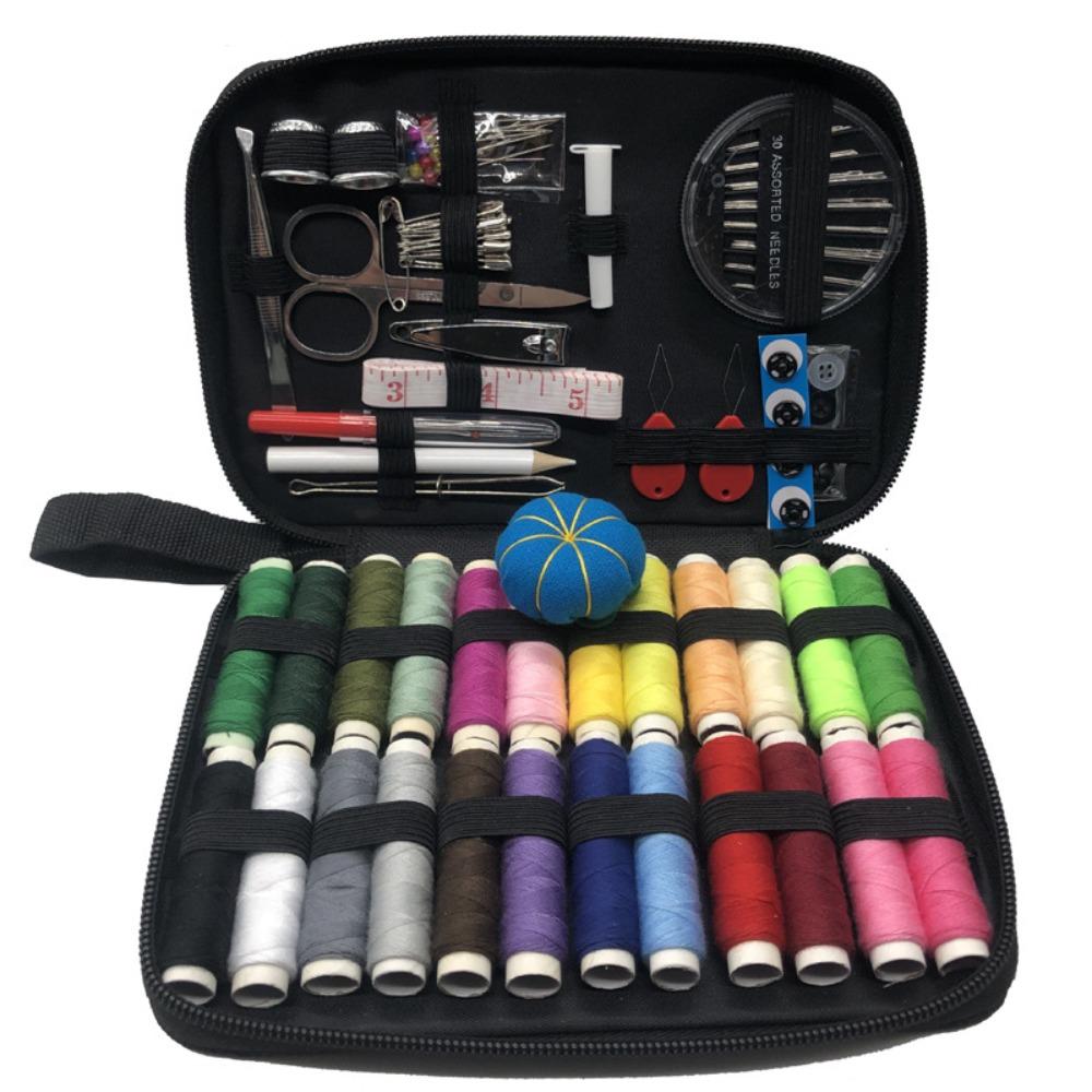 Set Kit Cucito Casa Viaggio Fai da Te Strumenti Cucito Portatili Scatola Cucito Multifunzione per Casa