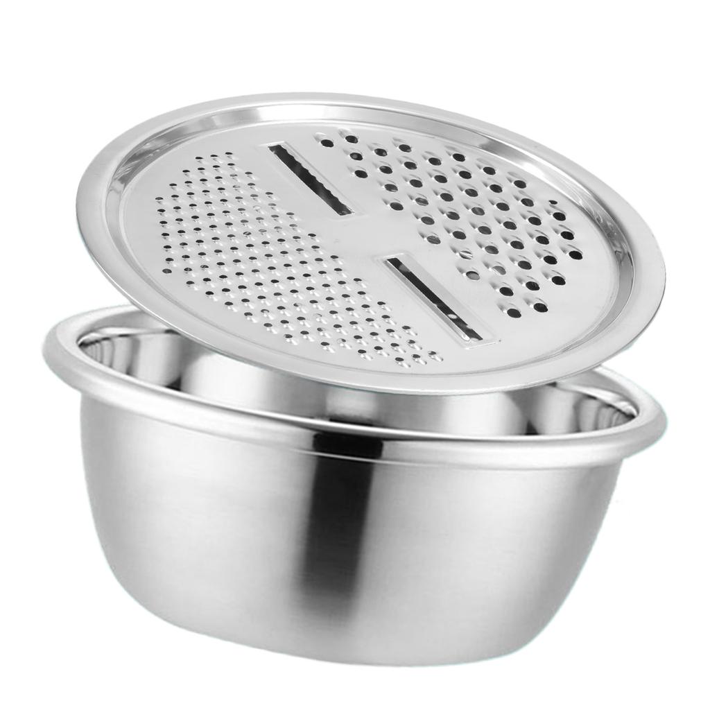 Multifunctional Stainless Steel Basin Set Kitchen Strainer Kitchen Cooking Colander Set Suitable for Efficient Cooking