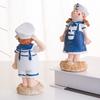 Mediterranean Style Salute Doll Ornament Resin Crafts Couple Figure Model  Entrance