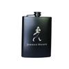 8oz 304 Stainless Steel Whisky Bottle Vodkal Hip Flask Black Body Alcohol Liquor Pocket Flagon