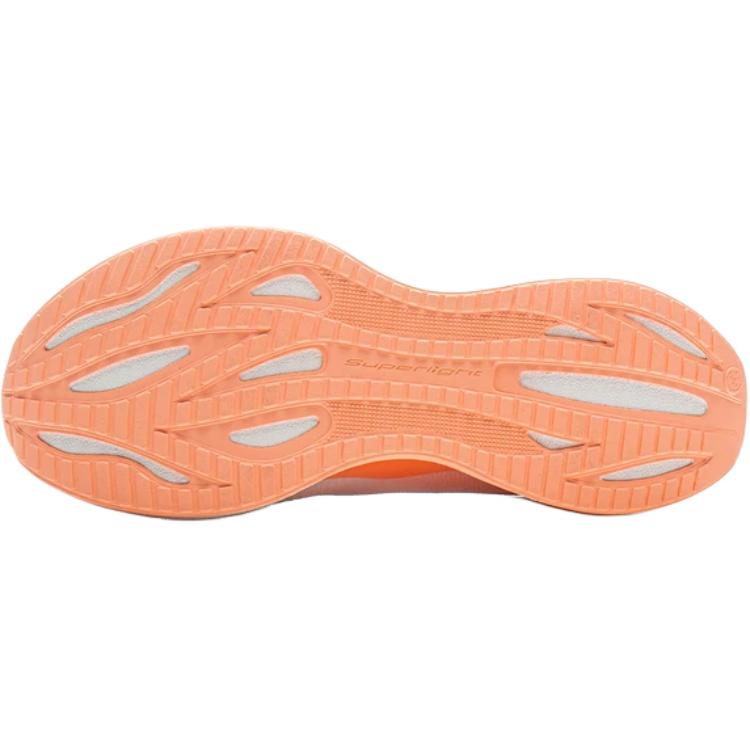 Li Ning Kids Running Ultra Light 22 Comfortable Versatile Shock Absorption Rebound Low Top Running Shoes Kids Sneaker White Orange YKFV092-2