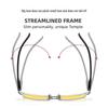 Y023 Ultra-Light Anti-Blue Light Night Vision Sunglasses for Men - Ideal for E-sports, Mobile Viewing, Gaming, and Computer Use