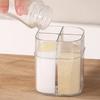 4 Compartment Seasoning Box Multifunctional Portable Dustproof Sealing Clear Spice Storage Container for Kitchen Supplies