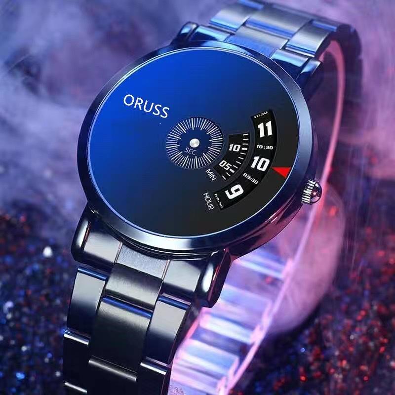 Orologio Automatico Completo Nuovo Concetto Impermeabile da Uomo Stella Quarzo Orologio da Business Domestico Uomo