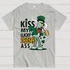 Kiss my Lucky Irish-St. Patrick's Day Cotton Summer Casual Cool Loose T-Shirt
