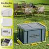 Large Capacity Outdoor Camping Storage Box with Lid - Thick Plastic Car Trunk Organizer