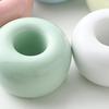 Yousheng 2PCS Toothbrush Holder Ceramic with Hollow Design Stand Multi-Purpose Makeup Brush Holder for Bathroom