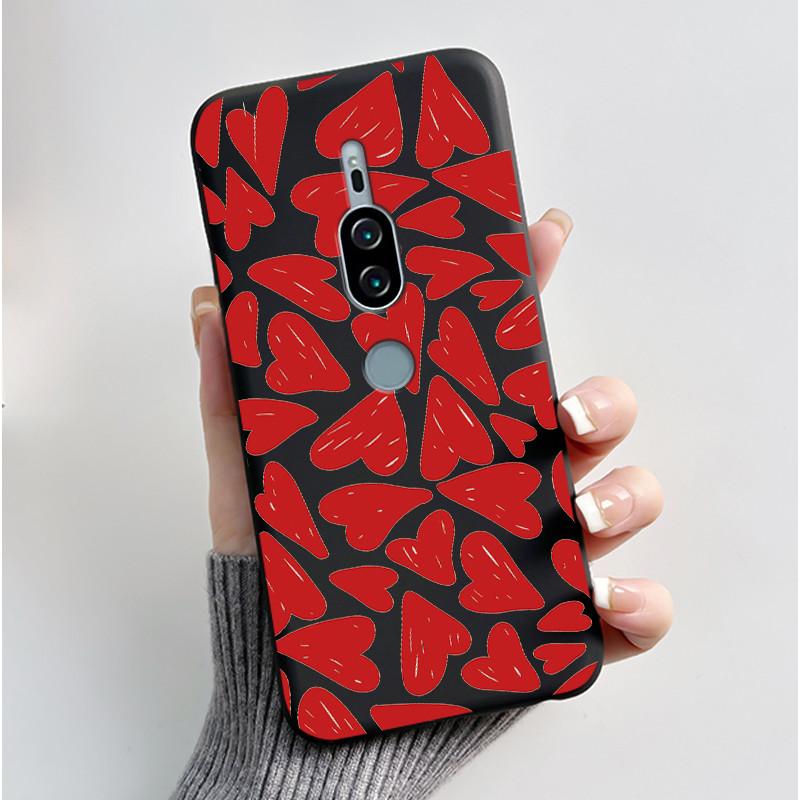 For Sony Xperia XZ2 Premium SO-04K SOV38 XZ2Premium Case Luxury Cute Cool Boys Girls Black Soft Silicone Back Cover TPU Housing