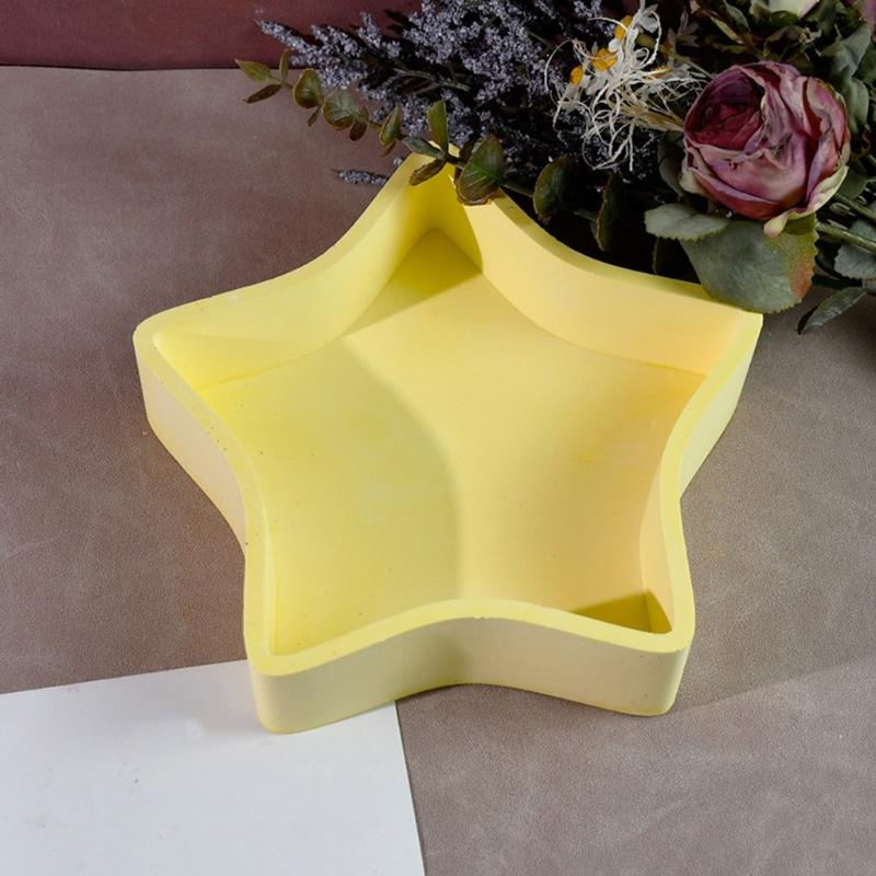 Strawberry and Star Jewelry Boxes Mould Cute Strawberry Star Shaped Silicone Mold for Handcrafted Storage Solutions