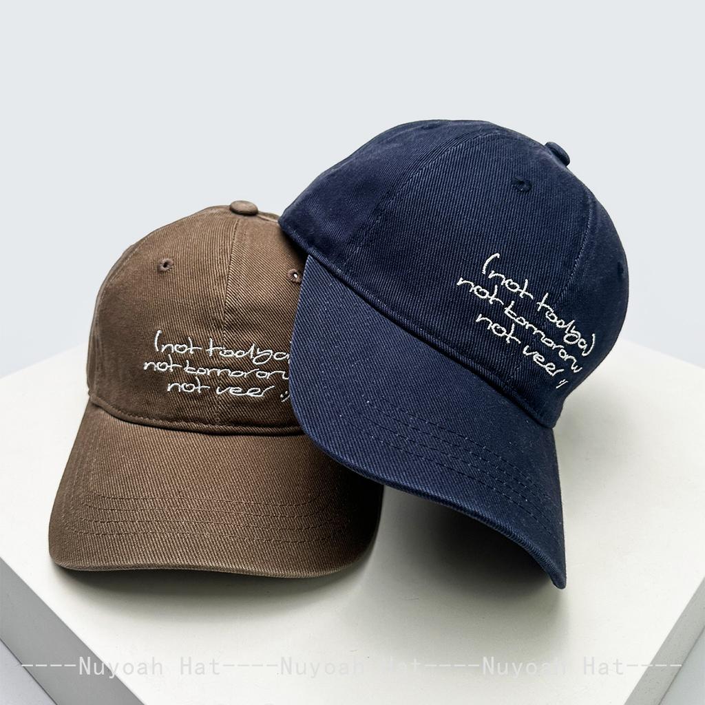 Baseball Letteringing Alphabet Stitched Simple KFashion Style Korean Women Men Her Him For Fresh Caps Peaked Hats Sunshade Personal Versatile