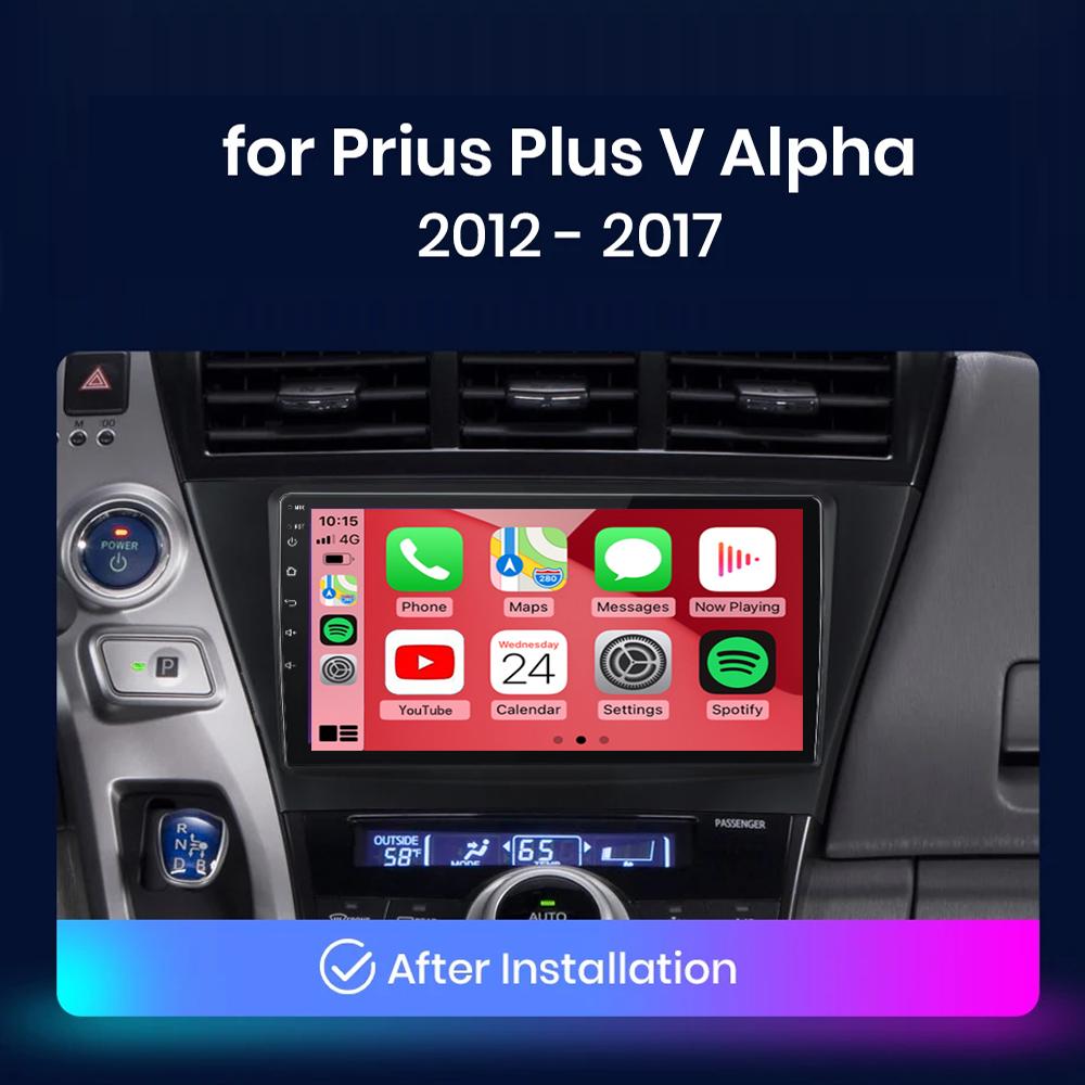 Radio auto Android 14 Pentru Toyota Prius Plus V Alpha 2012 - 2017 LHD Player Multimedia Navigație GPS DSP Carplay Auto Stereo
