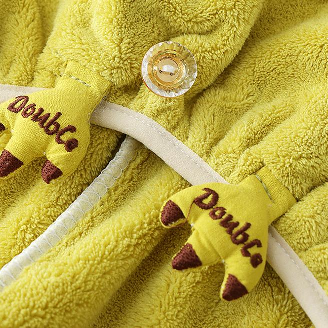 Women's Dry Hair Cap Thickened  Absorbent Coral Velvet Towel Quick-drying Turban