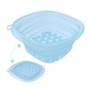 Square Foldable Silicone Bowl For Face Ice Bath And Home Skincare Routine Portable Face Dipping Bowl For Women And Girl