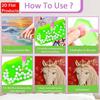 Pearl Art Painting Home Wall Decor Crowned White Horse Pearl Gemstone Painting Picture Crafts Adult/Beginner Gift Creative Home Decor Unframed